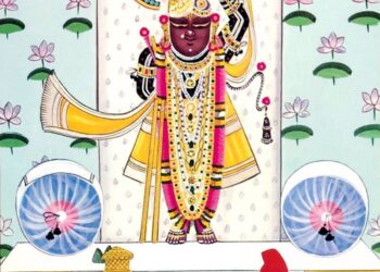 श्रीनाथजी के आज मुकुट-काछनी के श्रृंगार दर्शन