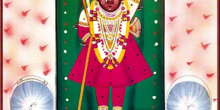 श्रीनाथजी में अबीर की चोली का श्रृंगार