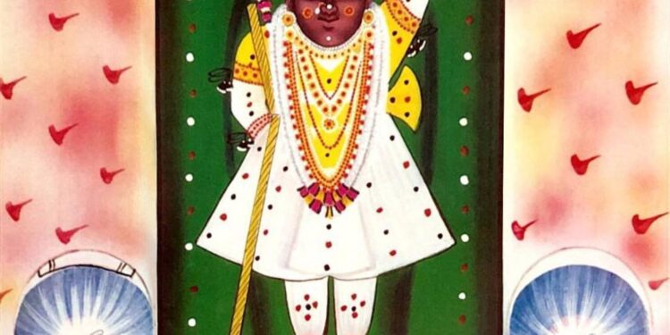 श्रीनाथजी में आज चंदन की चोली का श्रृंगार