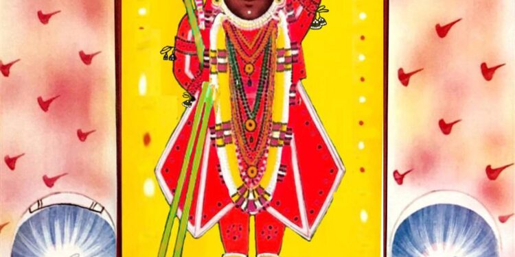 श्रीनाथजी में आज ग्वाल पगा का श्रृंगार