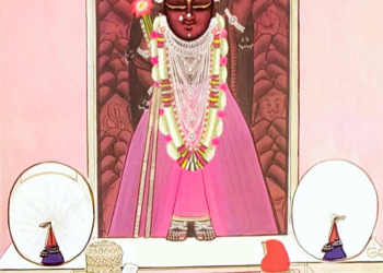 श्रीनाथजी के आज ग्वाल पगा चन्द्रिका श्रृंगार के दर्शन