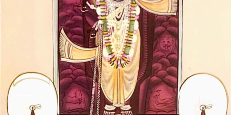 श्रीनाथजी के आज धोती पटका श्रृंगार के दर्शन