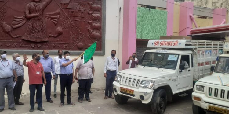 नाथद्वारा  मन्दिर मण्डल द्वारा ओक्सीजन कन्सन्ट्रेटर एवं ओक्समीमीटर का वितरण प्रारंभ