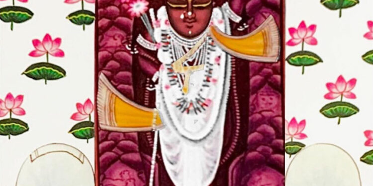 श्रीनाथजी के आज पीत पिछोड़ी के श्रृंगार दर्शन