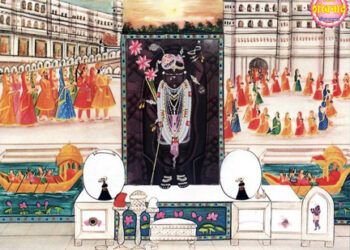 श्रीनाथजी में आज नाव मनोरथ के दर्शन