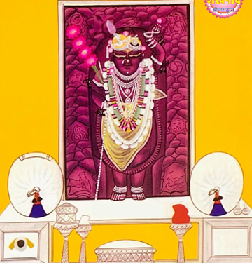 श्रीनाथजी के आज चंदनी आड़बंद, चिनमा पगा और तुर्रा के श्रृंगार दर्शन