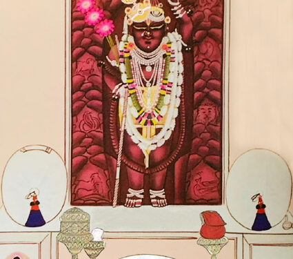 श्रीनाथजी में आज शरबती परधनी, गोल चन्द्रिका के श्रृंगार