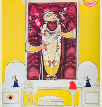 श्रीनाथजी में आज केसरी धोती पटका व सेहरा के श्रृंगार दर्शन