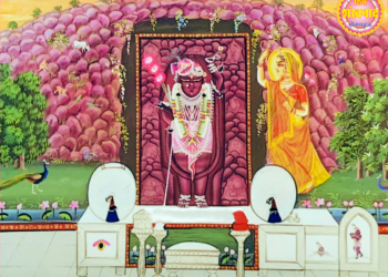 श्रीनाथजी में आज गुलाबी परधनी, हीरा की किलंगी के श्रृंगार दर्शन