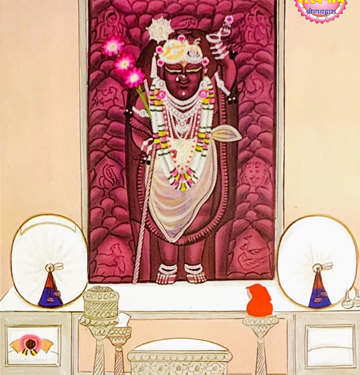 श्रीनाथजी में आज शरबती आड़बंद एवं गोल पाग चंद्रिका के श्रृंगार