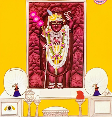 श्रीनाथजी में आज चंदनी परधनी और क़तरा के श्रृंगार दर्शन