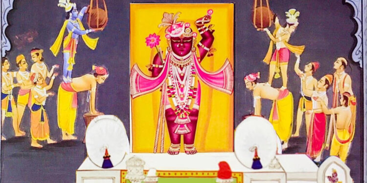 श्रीनाथजी में आज मल्लकाछ-टिपारा के श्रृंगार दर्शन