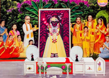 श्रीनाथजी में आज पिछोड़ा, कतरा चन्द्रिका के श्रृंगार