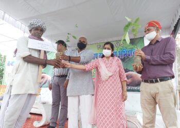 “एक परिवार-एक पेड’’ का सीईओ गुप्ता ने  किया आगाज