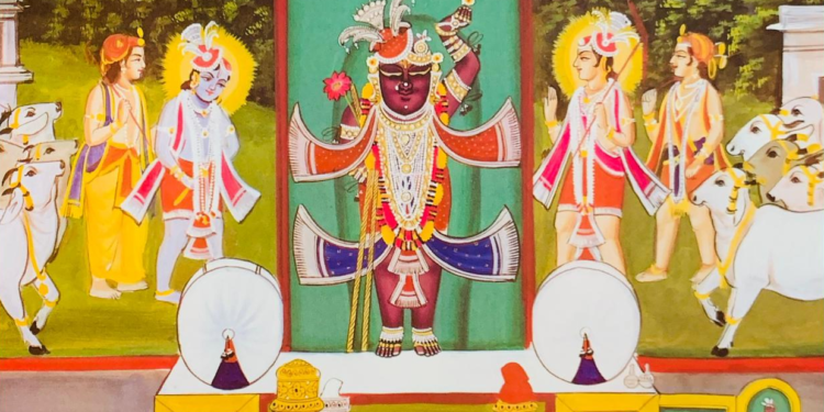 श्रीनाथजी में आज दोहरा मल्लकाछ टिपारा का श्रृंगार