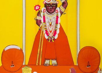 श्रीनाथजी में आज छठ्ठी उत्सव, पिछोड़ा व मोर चन्द्रिका का श्रृंगार