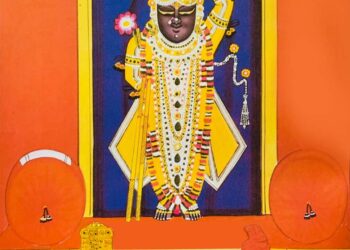 श्रीनाथजी को आज जन्माष्टमी का परचारगी श्रृंगार