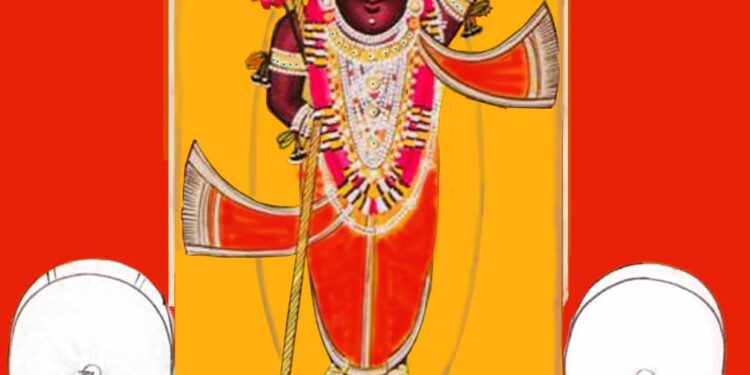 श्रीनाथजी में आज धोती पटका के श्रृंगार