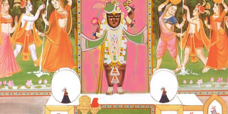 श्रीनाथजी को आज मल्लकाछ टिपारा का श्रृंगार