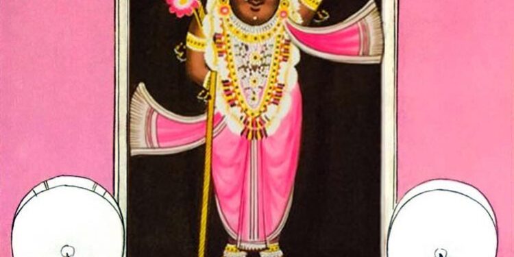 श्रीनाथजी के आज धोती पटका के श्रृंगार में दर्शन