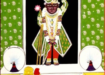 श्रीनाथजी में आज सातवाँ विलास, हरे छापा पर कतरा का श्रृंगार