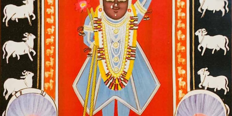 श्रीनाथजी में आज पीत दुमाला का श्रृंगार