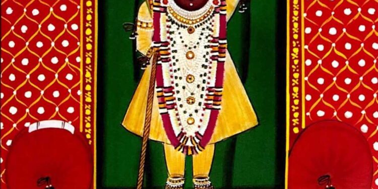 श्रीनाथजी में आज द्वादशी के आपके श्रृंगार दर्शन