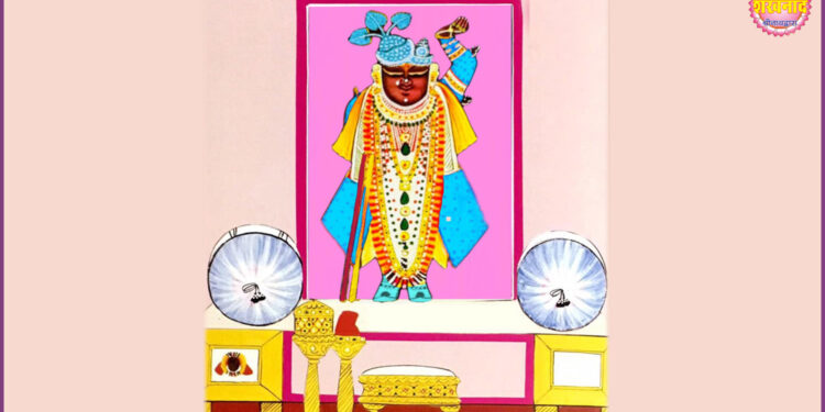 श्रीनाथजी में आज टिपारा-रुमाल के श्रृंगार दर्शन