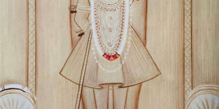 आज श्रीनाथजी में रुपहरी घटा के दर्शन