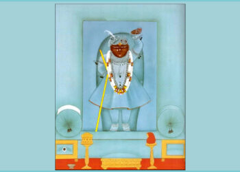 श्रीनाथजी में आज फिरोज़ी घटा के दर्शन