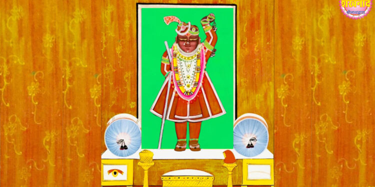 श्रीनाथजी के आज कतरा चन्द्रिका का श्रृंगार