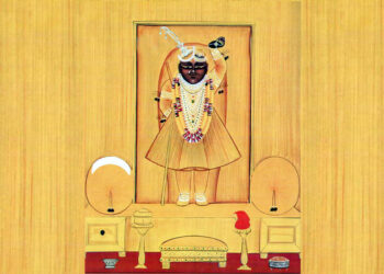 श्रीनाथजी के आज सुनहरी घटा के दर्शन