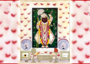 श्रीनाथजी के आज घेरा का श्रृंगार में दर्शन