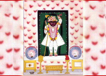 श्रीनाथजी के आज बंध के श्रृंगार में दर्शन