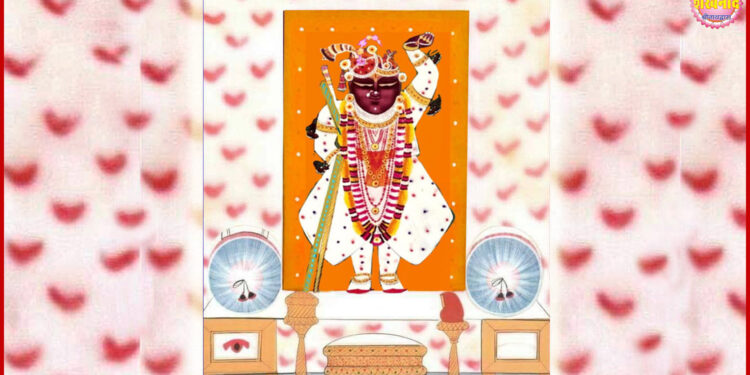 श्रीनाथजी के आज चाकदार पर कतरा श्रृंगार के दर्शन