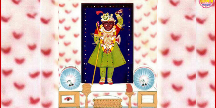 श्रीनाथजी के आज गुलाल की चोली के श्रृंगार दर्शन