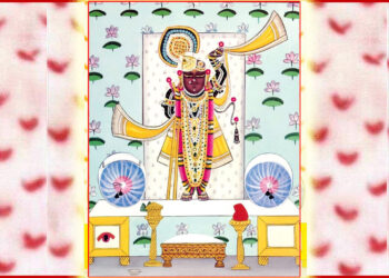 श्रीनाथजी के आज मुकुट-काछनी श्रृंगार में दर्शन