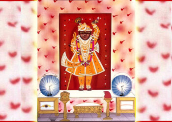 श्रीनाथजी के आज मोर चन्द्रिका के श्रृंगार में दर्शन