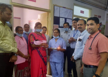 नवजात बालिका का शिशु गृह में प्रवेश पर स्वागत व ढूढ़ की गई