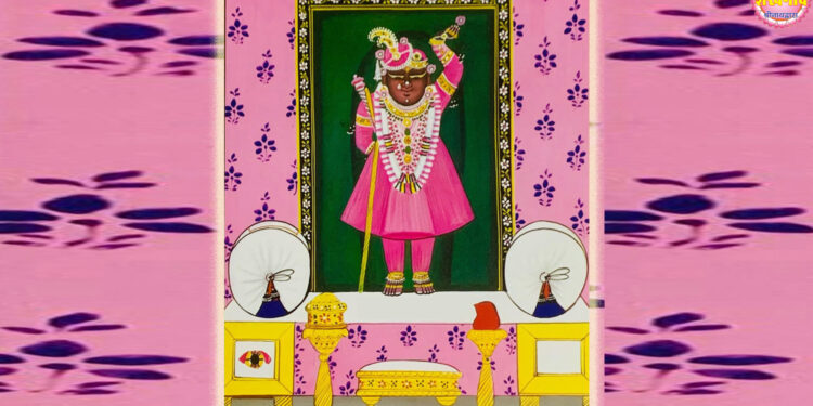 श्रीनाथजी में आज चन्द्रिका कतरा का श्रृंगार