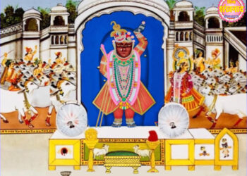 आज श्रीजी को सुनहरी भीमसेनी कतरा का श्रृंगार