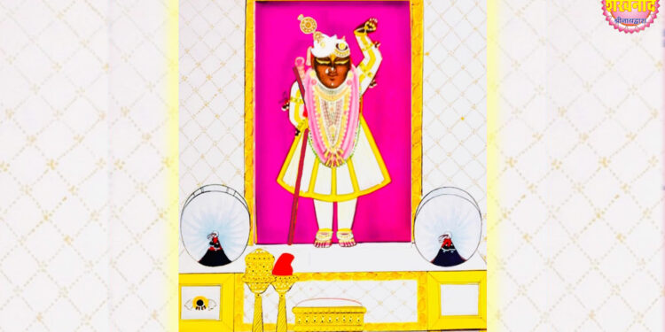 श्रीनाथजी में आज चमकनी चन्द्रिका का श्रृंगार