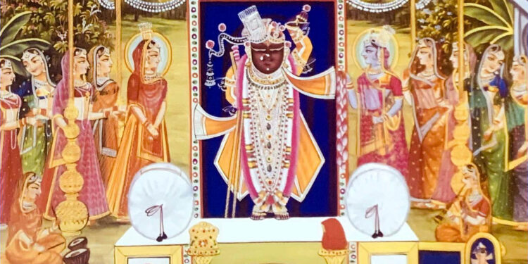 श्रीनाथजी के हीरा के सेहरा श्रृंगार में दर्शन