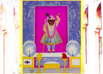 श्रीनाथजी में आज गोल पाग, कतरा चन्द्रिका का श्रृंगार