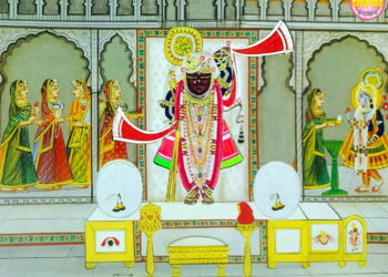 श्रीनाथजी को आज मुकुट काछनी का श्रृंगार