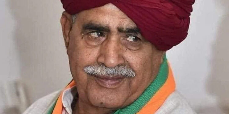 कर्नल किरोड़ी सिंह बैंसला का निधन