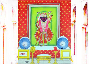 श्रीनाथजी में आज चुंदड़ी गणगौर के दर्शन