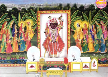 श्रीनाथजी में आज हरी गणगौर के दर्शन