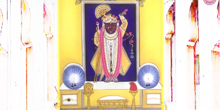 श्रीनाथजी में आज केसरी गणगौर के दर्शन