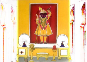 श्रीनाथजी के आज गोल चन्द्रिका के श्रृंगार दर्शन